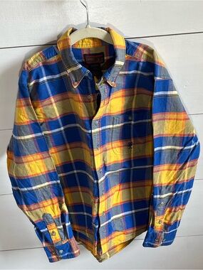 Twenty X Plaid Button-Down Shirt - Blue & Yellow